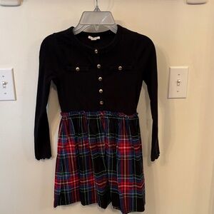 Crewcuts Black and Red Plaid Kids Dress
